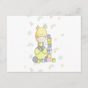 Giraffe Postkarte
