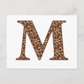 Giraffe Postkarte (Vorderseite)