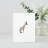 Giraffe Postkarte (Stehend Vorderseite)