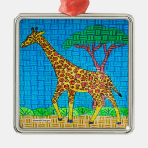 Giraffe - Premium-Schmuck Ornament Aus Metall