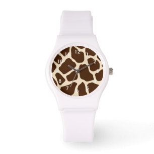 Giraffe Print Armbanduhr