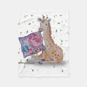 Giraffe Print Baby Fleece Blanket (Vorderseite)