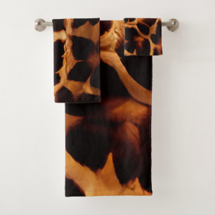 Giraffe Print Badhandtuch Set