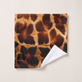 Giraffe Print Badhandtuch Set (Waschlappen)