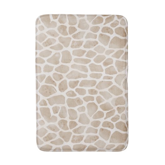 Giraffe Print Bath Mat Badematte (Vorderseite Vertikal)