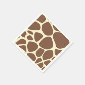 Giraffe Print, Braune Giraffe, Tierdruck, Jungle Serviette (Ecke)