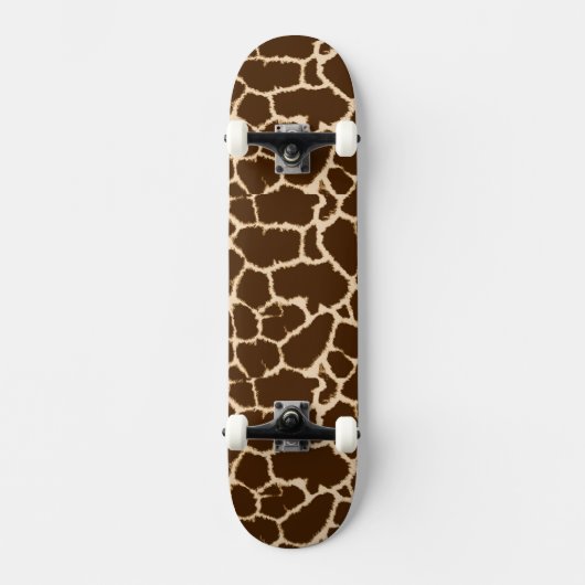 Giraffe Print Design Skateboard (Vorderseite)