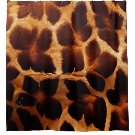 Giraffe Print Duschvorhang (Vorderseite)