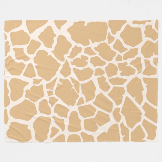 Giraffe Print Fleecedecke (Vorderseite (Horizontal))