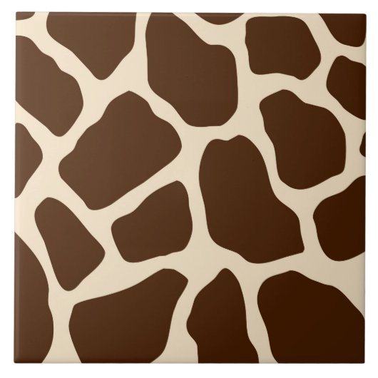 Giraffe Print Fliese (Vorderseite)
