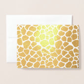 Giraffe Print Folienkarte (Vorderseite mit Umschlag)