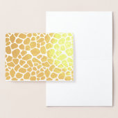 Giraffe Print Folienkarte (Anzeige)
