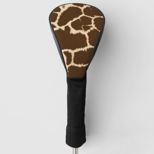Giraffe Print Golf Headcover (Vorderseite)