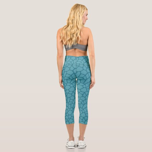 Giraffe print High Waisted Capris (Rückseite)