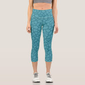 Giraffe print High Waisted Capris (Vorderseite)