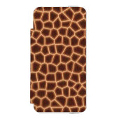 Giraffe Print Incipio iPhone Geldbeutel-Hülle (Folio Vorderseite)