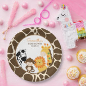 Giraffe Print Jungle Safari Tiere Papierplatte Pappteller (Party)