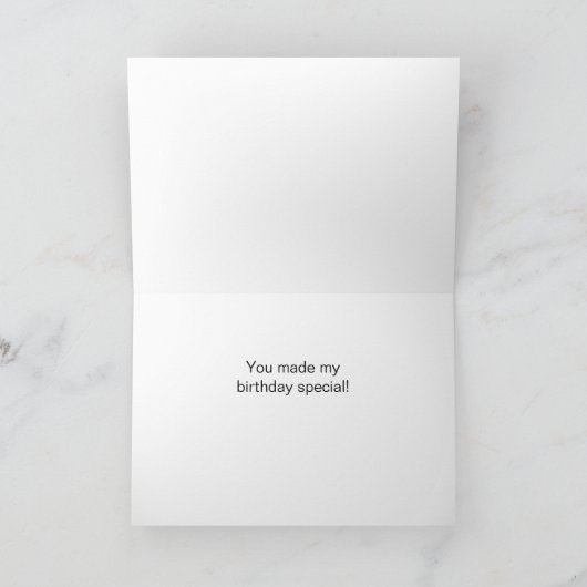 Giraffe print karte (Innenseite)