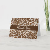 Giraffe print karte (Vorderseite)