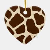 Giraffe Print Keramik Ornament (Vorne)