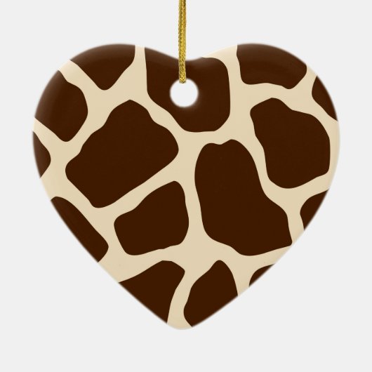 Giraffe Print Keramik Ornament (Hinten)