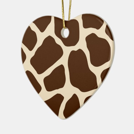 Giraffe Print Keramik Ornament (Links)