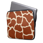 Giraffe Print Laptop Sleeve (Vorderseite Links)