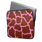 Giraffe Print Laptop Sleeve (Vorderseite Links)