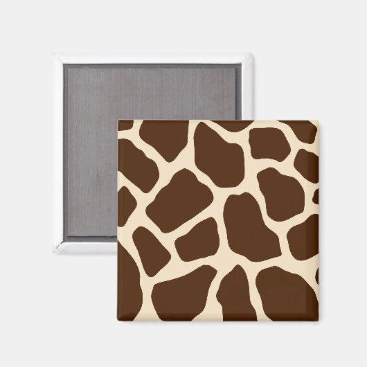 Giraffe Print Magnet (Vorderseite/Rückseite)