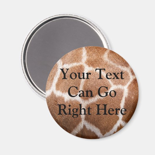 Giraffe Print Magnet (Vorderseite/Rückseite)