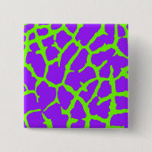 Giraffe Print Mint Amethyst Button (Vorderseite)