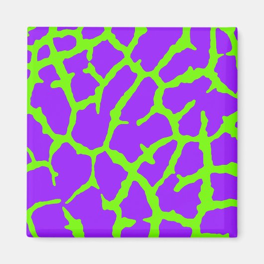 Giraffe Print Mint Amethyst Magnet (Vorne)