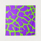 Giraffe Print Mint Amethyst Wandteppich (Vorderseite (Horizontal))