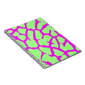 Giraffe Print Mint Fuchsia Notizblock (Rechte Seite)