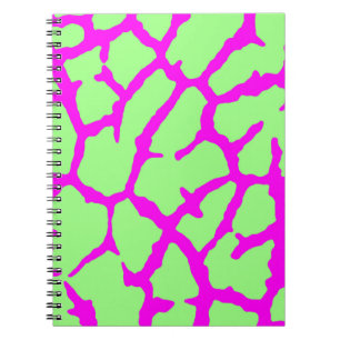 Giraffe Print Mint Fuchsia Notizblock