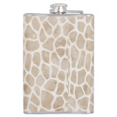 Giraffe Print Monogram Flachmann (Rückseite)