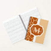 Giraffe Print Monogram Notizblock (Innenseite)