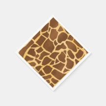 Giraffe Print Napkins