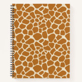 Giraffe Print Notizbuch (Vorderseite)