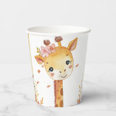 Giraffe Print Paper Cup Pappbecher (Rückseite)
