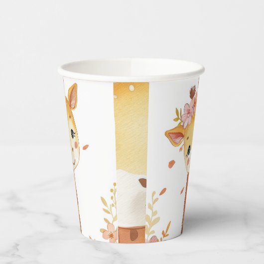 Giraffe Print Paper Cup Pappbecher (Links)