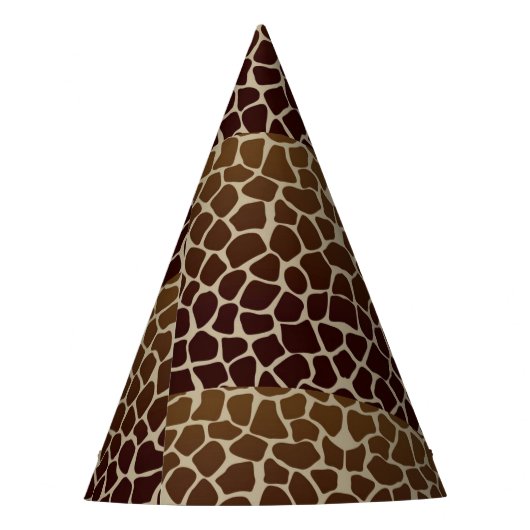 Giraffe Print Party Hat Partyhütchen (Vorderseite)