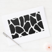 Giraffe Print Pattern. Design für Tierdrucke, schw Rechteckiger Aufkleber (Umschlag)