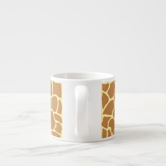 Giraffe Print Pattern. Espressotasse (Rückseite)