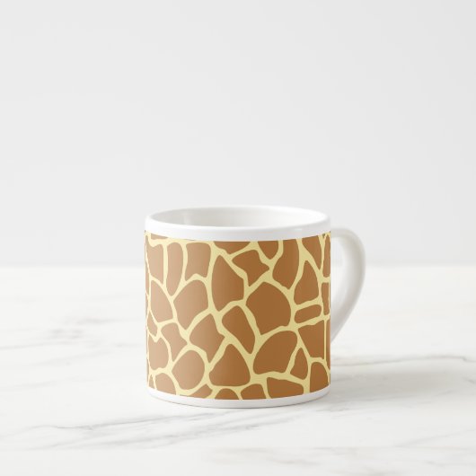 Giraffe Print Pattern. Espressotasse (Vorderseite Rechts)