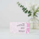 Giraffe Print Pattern in Candy Pink. Visitenkarte (Stehend Vorderseite)