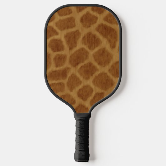 Giraffe Print Pattern Pickleball Schläger (Rückseite)