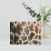 Giraffe Print Pattern Postcard Postkarte (Stehend Vorderseite)