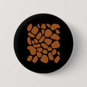 Giraffe Print Pattern Trick oder Treat Jungle Anim Button (Vorderseite)