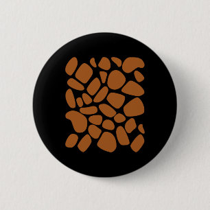 Giraffe Print Pattern Trick oder Treat Jungle Anim Button